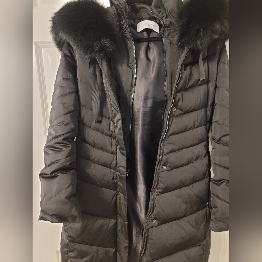 T Tahari down coat